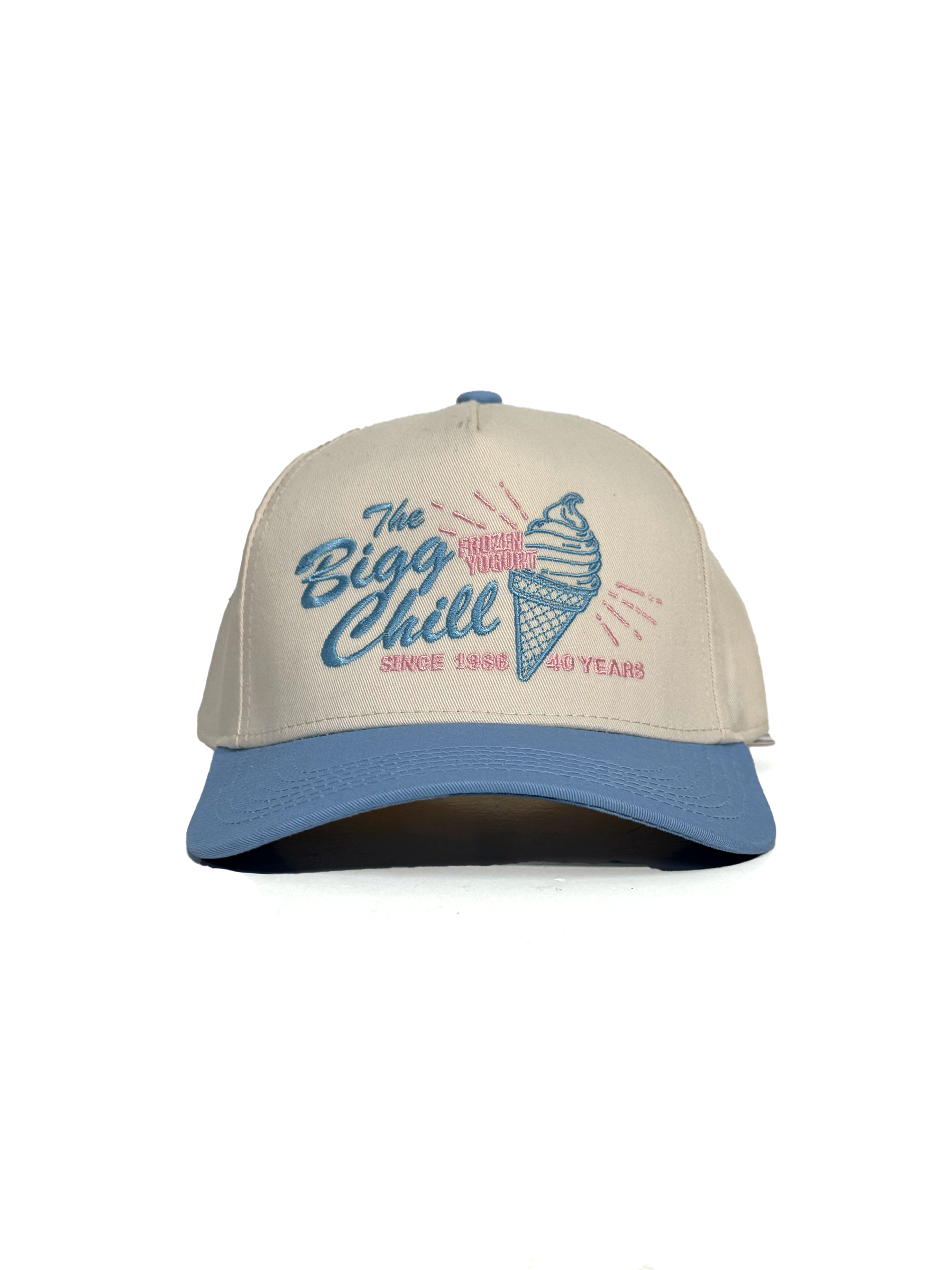 Ice Cream Cone Hat (Cream/Blue)